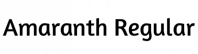 Amaranth Regular  Descarca Fonturi Gratis