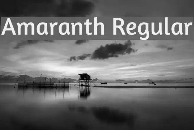 Amaranth Regular Font examples