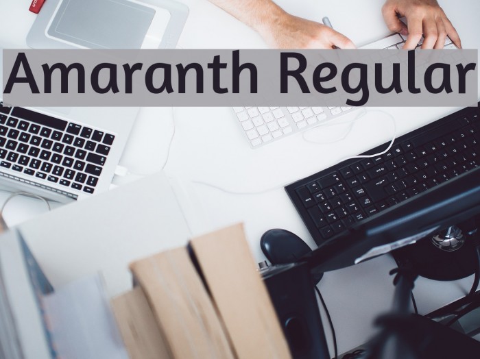 Amaranth Regular Font examples