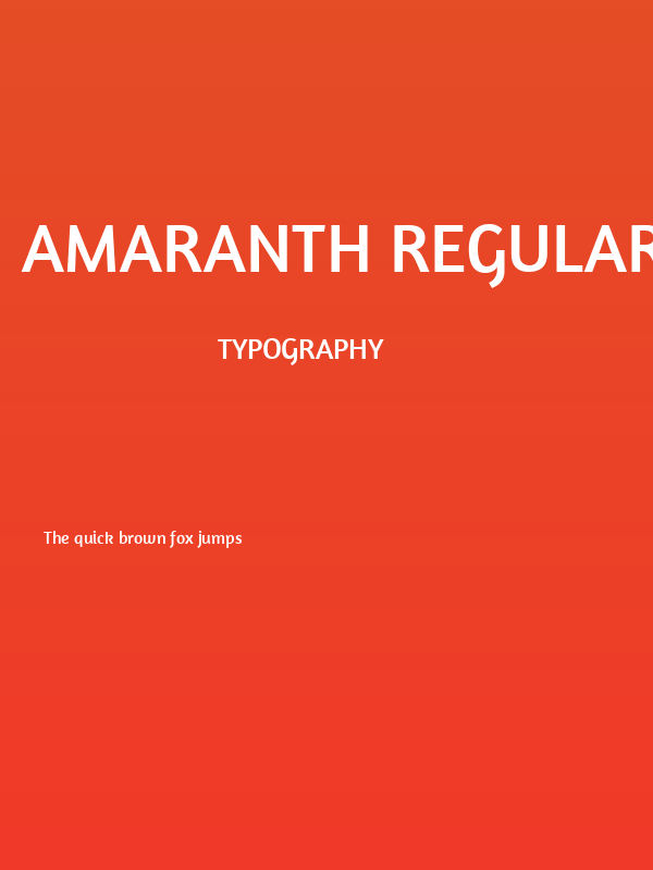 Amaranth Regular Poster
