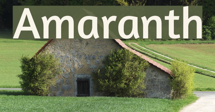 Amaranth Font examples