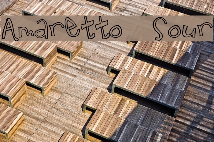 Amaretto Sour Schriftart examples