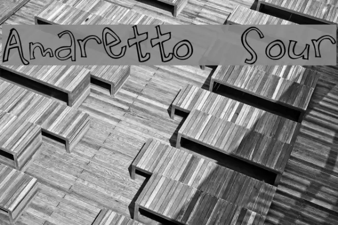 Amaretto Sour Font examples