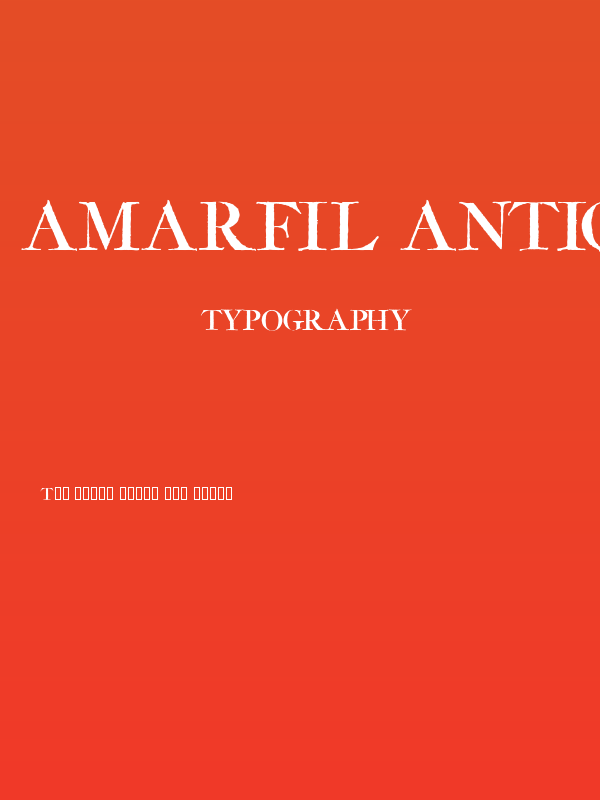 Amarfil Antiqua Poster