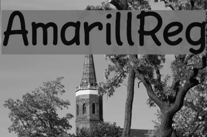 AmarillReg Font examples