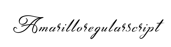 Amarillo regular script  Frei Schriftart Herunterladen