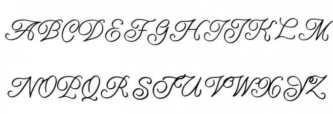 Amarillo regular script Fonte MAIÚSCULAS