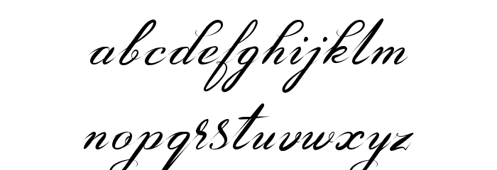 Amarillo regular script Polices MINUSCULES