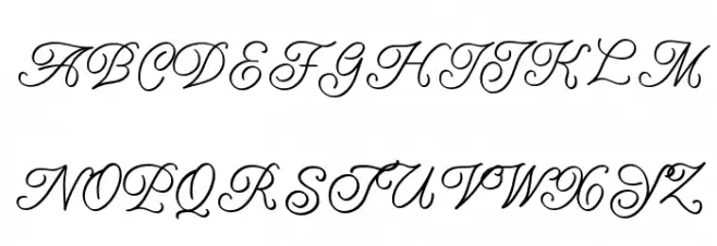 Amarillo regular script خط أحرف كبيرة