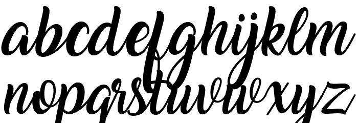 Amarillo Font LOWERCASE