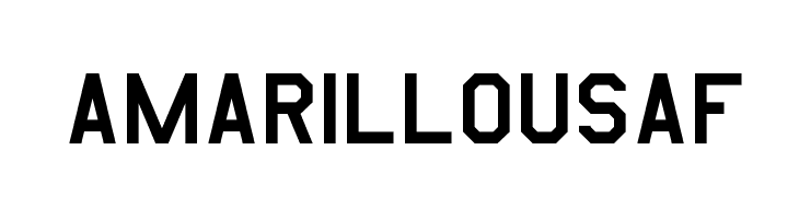 AmarilloUSAF Font