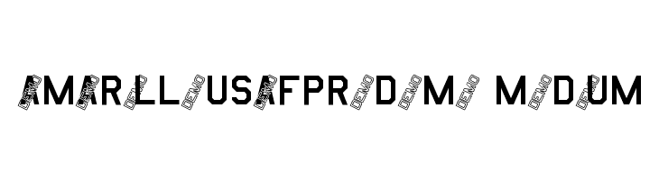 AmarilloUSAFProDemo Medium Font