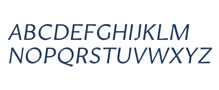 Amarna Italic Uppercase