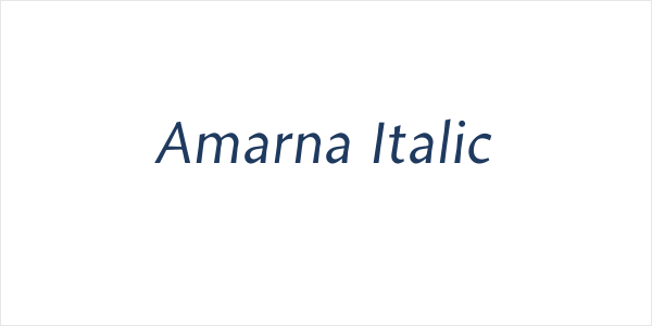 Amarna Italic Logo