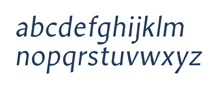 Amarna Italic Lowercase