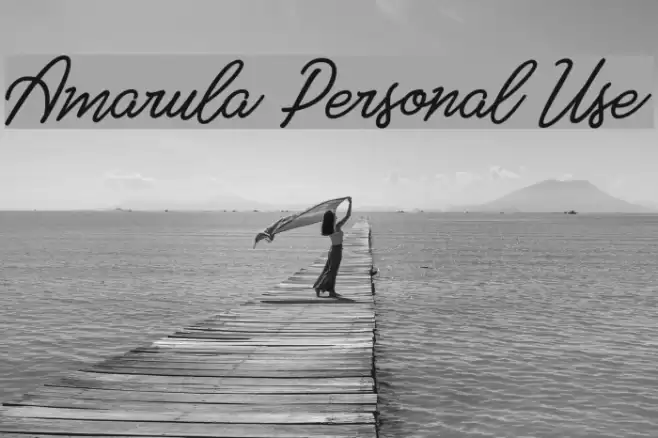 Amarula Personal Use Font examples