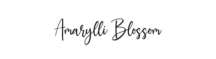Amarylli Blossom  font caratteri gratis