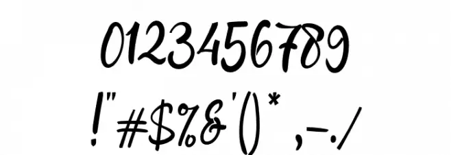 Amaryllis Flower_ Font OTHER CHARS