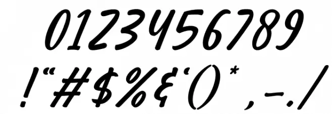 Amatemora Italic Font OTHER CHARS