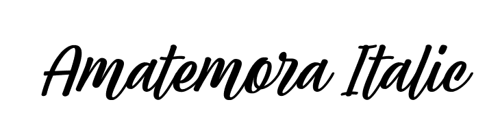 Amatemora Italic  नि: शुल्क फ़ॉन्ट्स डाउनलोड