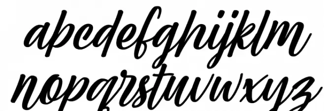 Amatemora Italic Font LOWERCASE