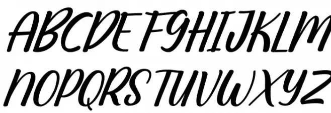 Amatemora Italic 字体 大写
