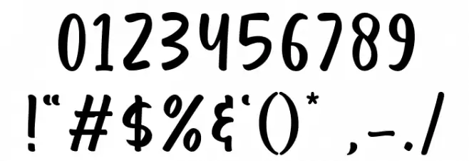 Amatemora Font OTHER CHARS