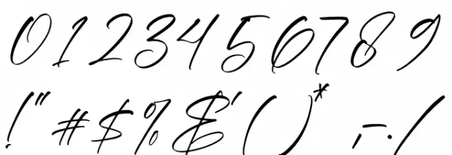 Amatera Hours Font OTHER CHARS