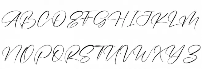 Amatera Hours Caratteri MAIUSCOLE