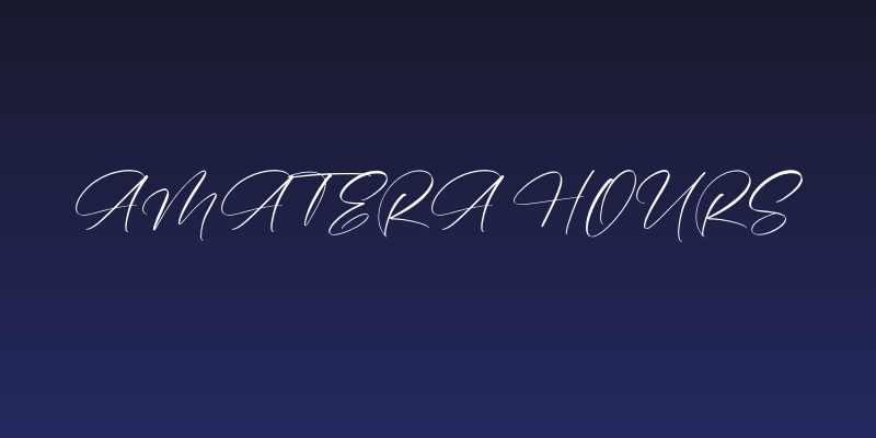 Amatera Hours Social Header