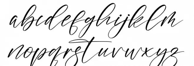 Amatera Hours Caratteri MINUSCOLO