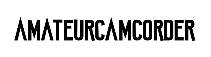 Amateur Camcorder Font