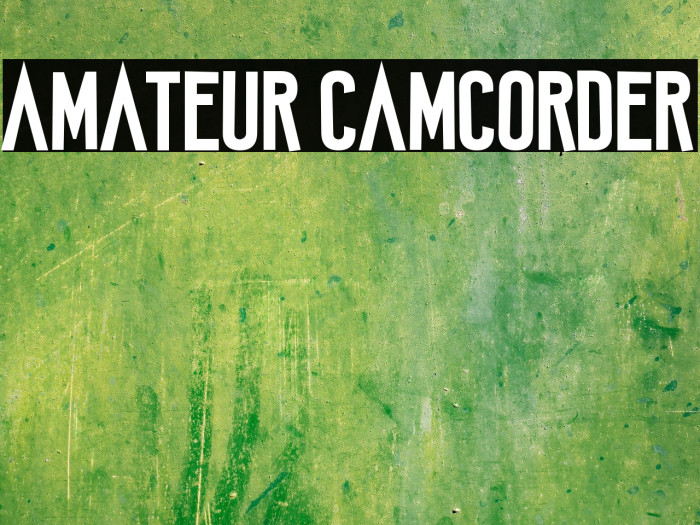 Amateur Camcorder Font examples