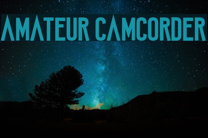 Amateur Camcorder Font examples