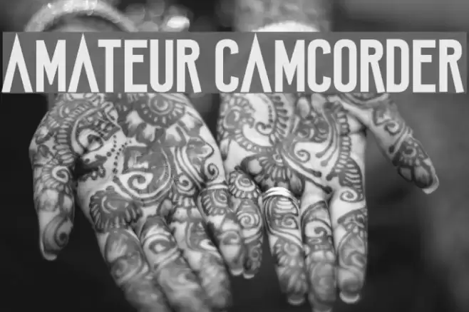 Amateur Camcorder Font examples