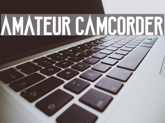 Amateur Camcorder Font examples