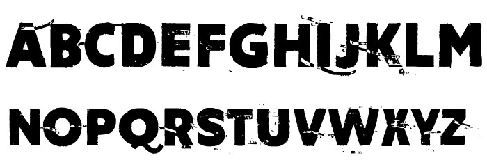 Amateur Dirty Font LOWERCASE