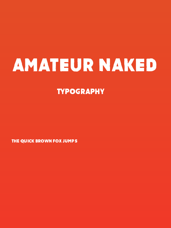 Amateur Naked Poster