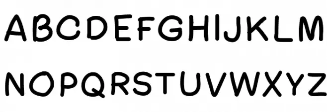 AmateurComic フォント 大文字