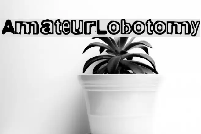 AmateurLobotomy Шрифта examples