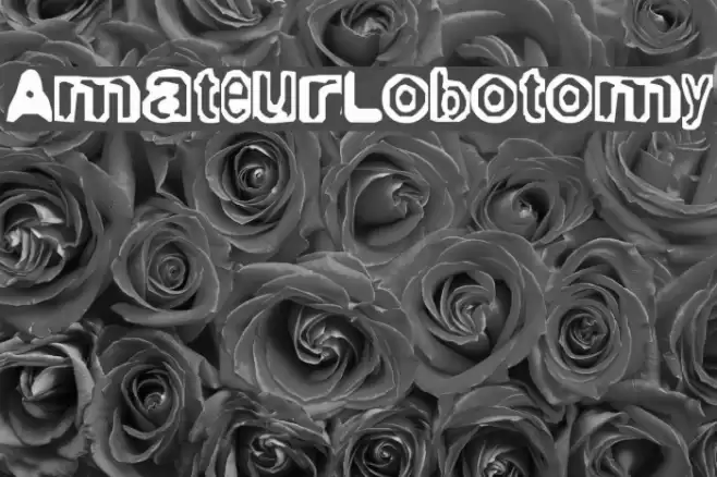 AmateurLobotomy Шрифта examples