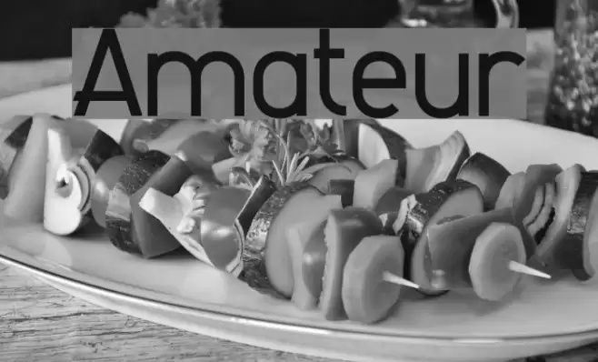 Amateur Font examples