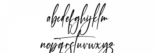 Amatha Story Font LOWERCASE