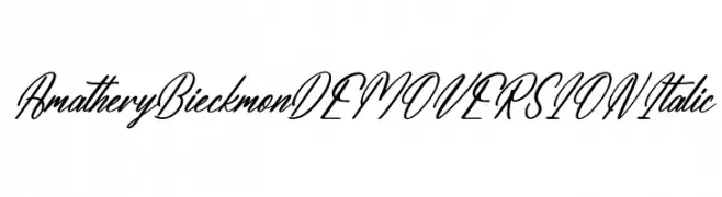 Amathery Bieckmon DEMO VERSION Italic फ़ॉन्ट
