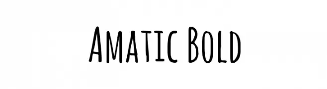Amatic Bold  Descarca Fonturi Gratis