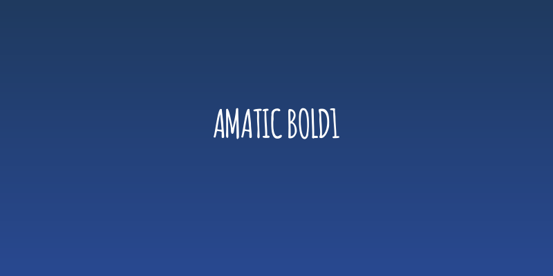 Amatic Bold1 Social Header