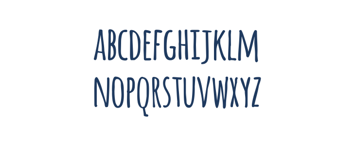 Amatic Bold1 Lowercase