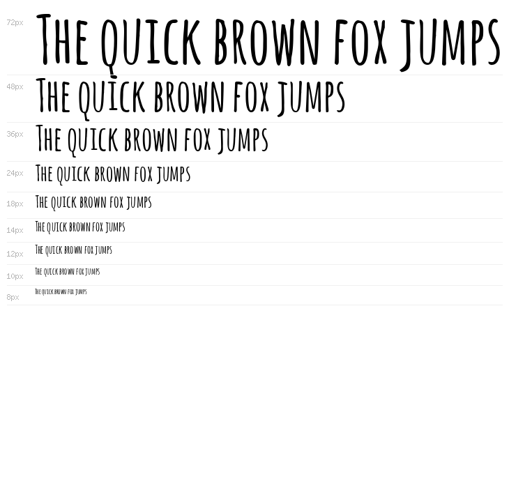 Amatic Bold Waterfall