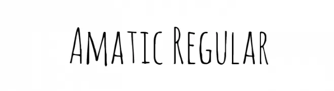 Amatic Regular  Descarca Fonturi Gratis