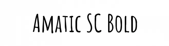 Amatic SC Bold  font caratteri gratis